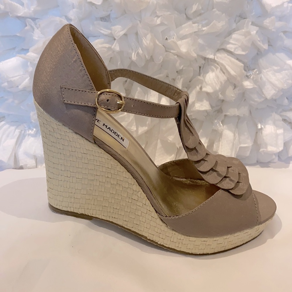 Steve Madden, P-VALOUR, Color- natural, fabric